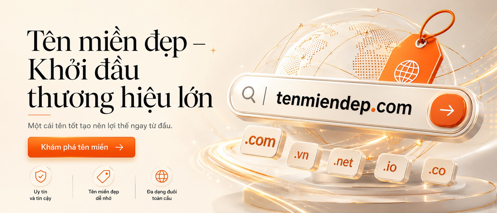 Khởi đầu thương hiệu lớn với tên miền đẹp